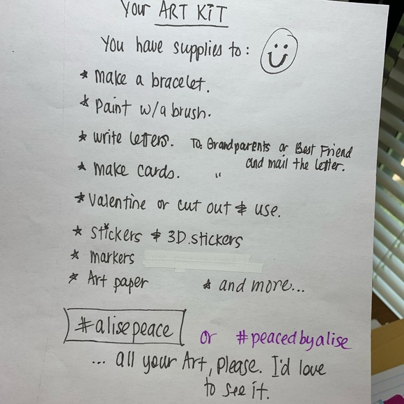 ART FUN pack Set supplies BAG Paper paint sticker kids - Picture 3 of 9